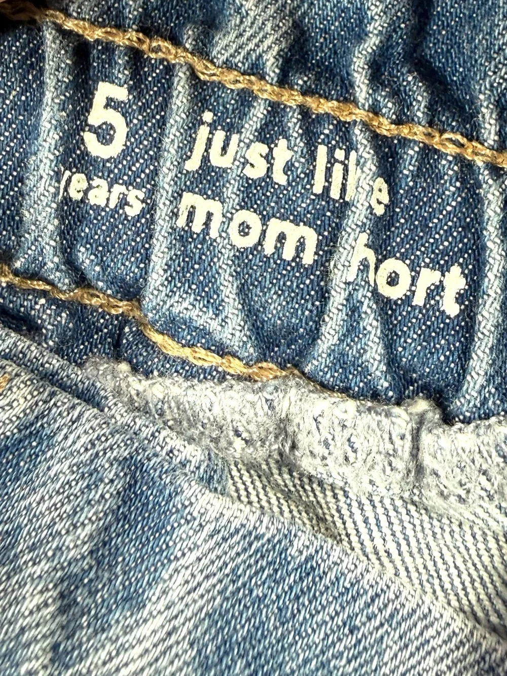 GAP Girls Rainbow Embroidered Denim Ruffle Shorts 5 Like Mom Kidcore Retro Boho